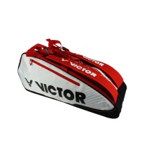 Victor Racketbag Doublethermobag 9114D (Racket bag, 2 main compartments, shoe compartment) 2024 white/red